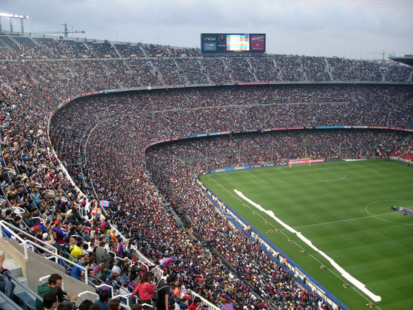 Crowded Football Stadium